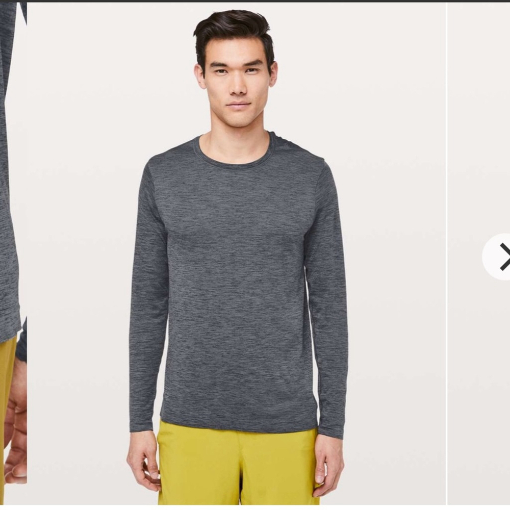 Lululemon Grey Metal Vent Tech Long Sleeve Size Large